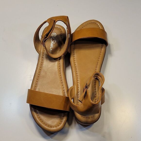 BRAND NEW HERSTYLE CARLI WOMEN"S OPEN TOE ANKLE STRAP PLASFORM LOW WEDGE - Picture 13 of 16